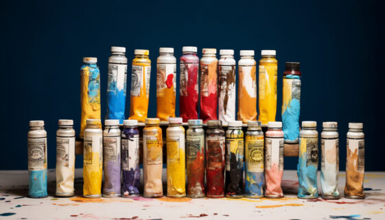 Old Tubes Of Oil Paint
